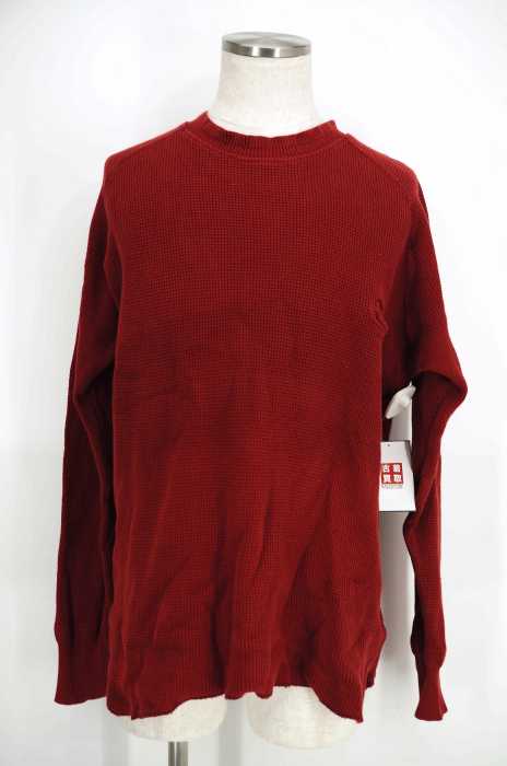 bukht（ブフト） ビッグワッフルクルーネックニットカットソー メンズ トップス