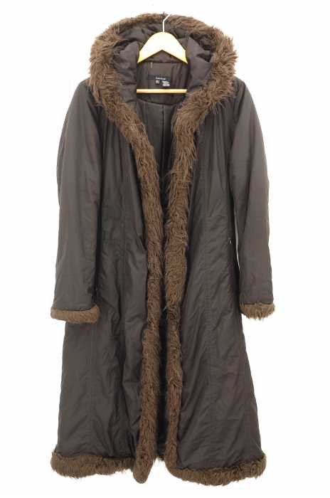 ZARA BASIC （ザラベーシック） ボア付  ロングコート レディース アウター