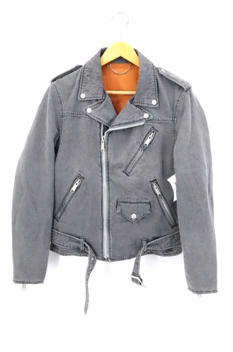 SWAGGER（スワッガー） ウォッシュ加工　デニムライダースジャケット メンズ アウター