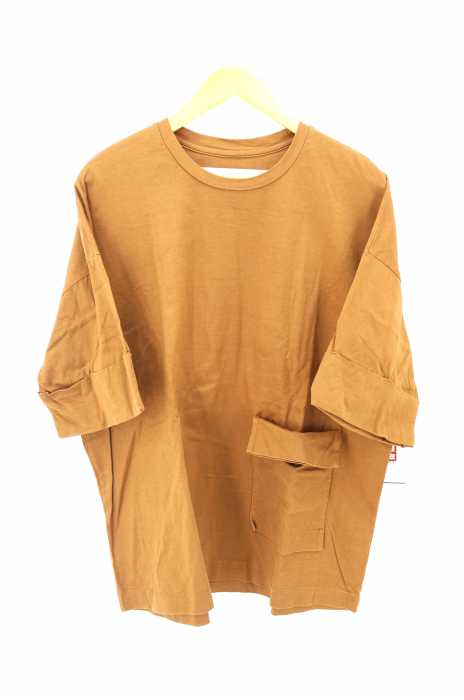 Dulcamara（ドゥルカマラ） 18SS 圧縮天竺コットンポケットロールスリーブTシャツ レディース トップス
