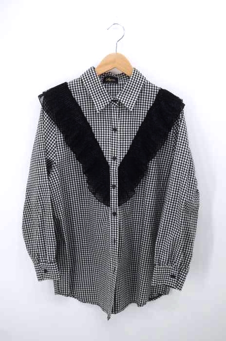 VANNIE TOKYO（ヴァニートーキョー） フリル装飾チェック柄ボタンシャツ レディース トップス