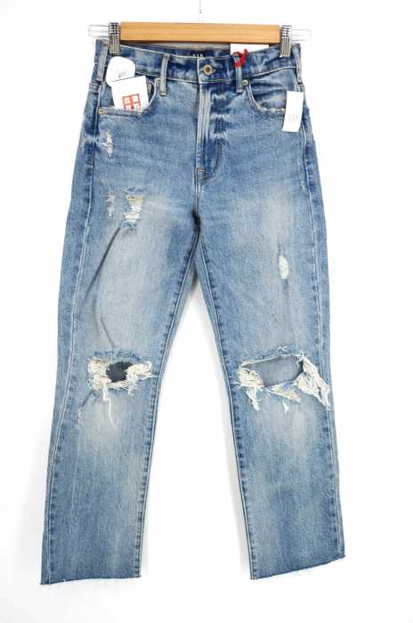 Gap （ギャップ） ダメージ加工 conedenim wide straight レディース パンツ