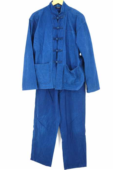 VERITABLE BLEU SHANGHAI （） カンフーチャイナボタンセットアップ メンズ セットアップ