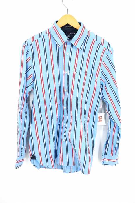 TOMMY HILFIGER (トミーヒルフィガー) ストライプ柄 ボタンシャツ 80s 2ply fabric メンズ トップス