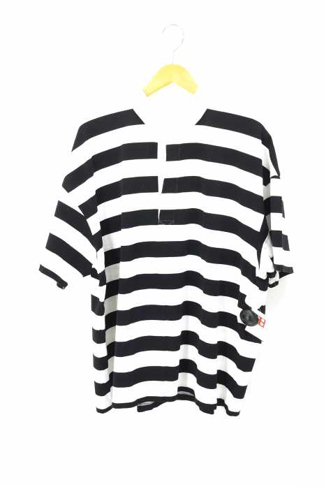 marka （マーカ） RAGBY JERSY ボーダー ビックシルエット ポロシャツ メンズ トップス