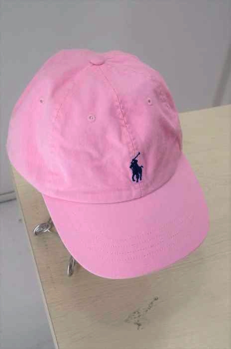 Polo by RALPH LAUREN（ポロバイラルフローレン） レザーストラップ ポニー刺繍キャップ レディース 帽子