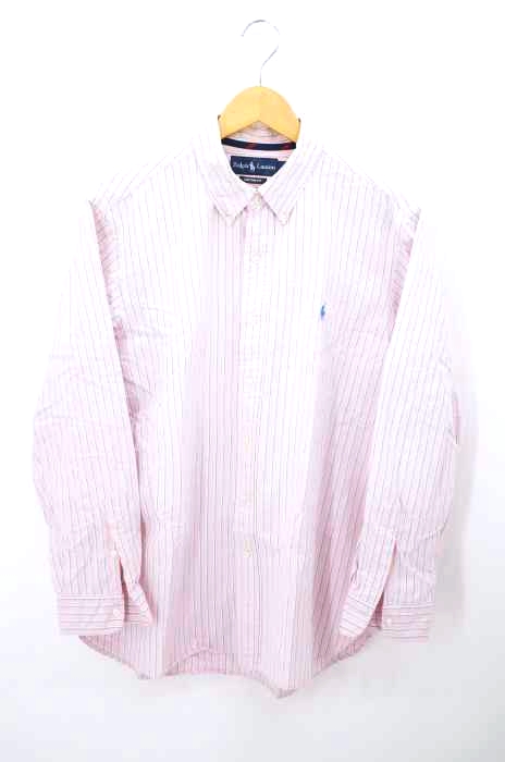 RALPH RALPH LAUREN（ラルフローレン） ポニー刺繍 ストライプボタンダウンシャツ メンズ トップス