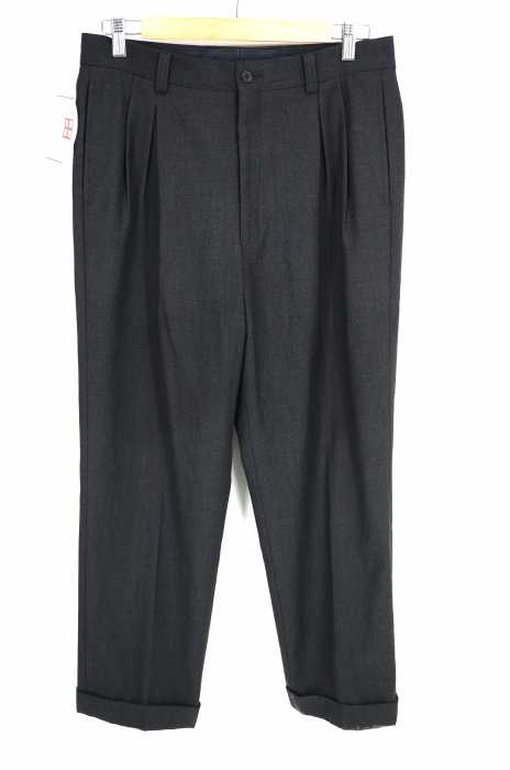 LANVIN （ランバン） カシミヤ混2タックワイドスラックス メンズ パンツ