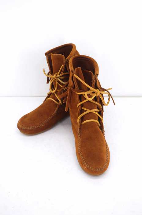 Minnetonka （ミネトンカ） 422 Ankle Hi Boot ショートフリンジブーツ レディース シューズ