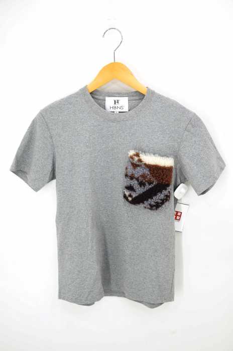 Hbns ハバノス ポケットファー クルーネックtシャツ メンズ トップス ブランド古着買取販売バズストア