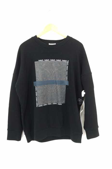 CLANE HOMME × Lui's(クラネオム ルイス) 18SS ペイズリー柄 プリント クルーネック スウェット メンズ トップス
