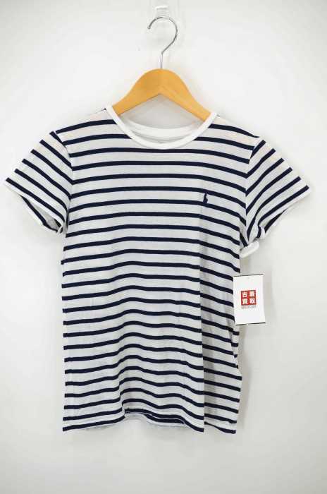 Polo by RALPH LAUREN (ポロバイラルフローレン) ポニー刺繍ボーダー柄クルーネックTシャツ レディース トップス
