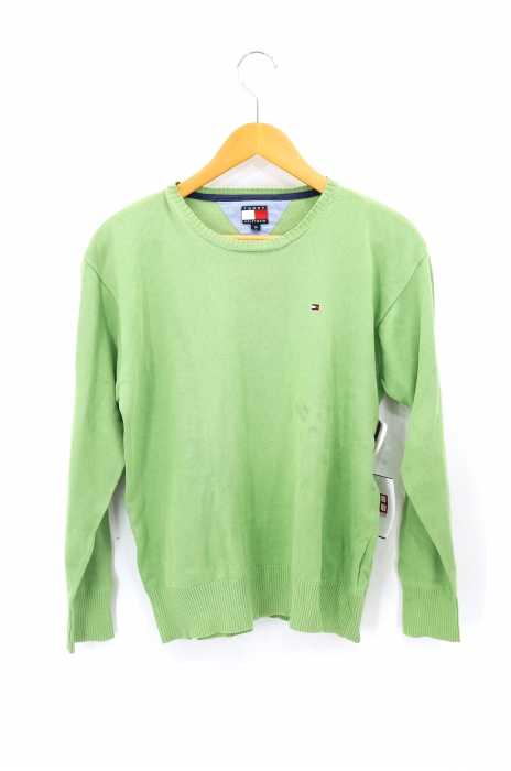 TOMMY HILFIGER（トミーヒルフィガー） ワンポイントワッペン クルーネックニット メンズ トップス