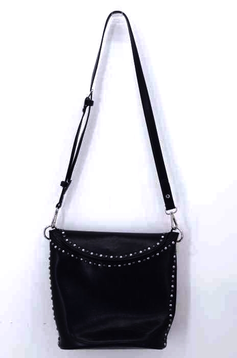 ZARA（ザラ） スタッズ装飾 フェイクレザーショルダーバッグ レディース バッグ