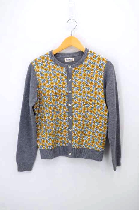 BEAMS BOY（ビームスボーイ） 20AW フラワー切替 パッチ カーディガン レディース トップス