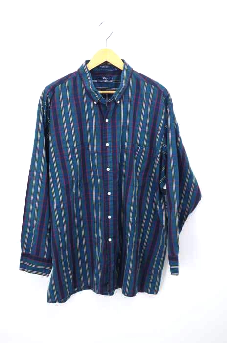 USED古着（ユーズドフルギ） 90S STEEPLECHASE チェック柄長袖シャツ メンズ トップス
