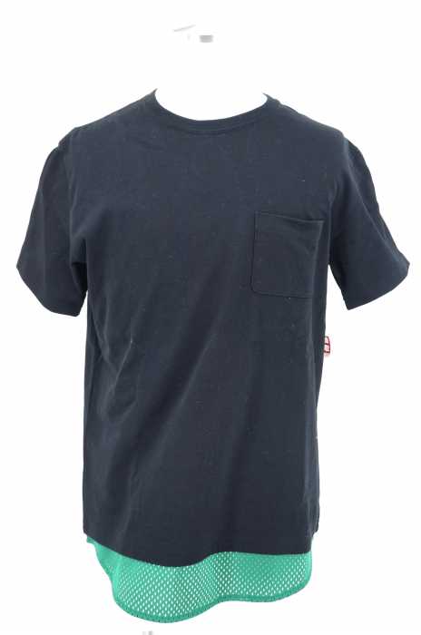 MR.GENTLEMAN （ミスタージェントルマン） S/S LAYERED MESH POCKET TEE メンズ トップス