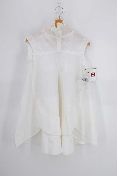 CARVEN （カルヴェン） POPLIN DRESS WITH SMOCKED COLLAR レディース ワンピース