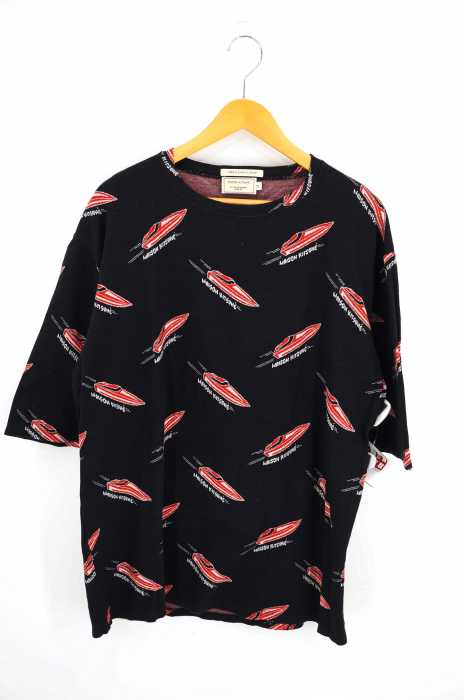 MAISON KITSUNE （メゾンキツネ） JACQUARD SPEEDBOAT TEE ANTHRACITE メンズ トップス