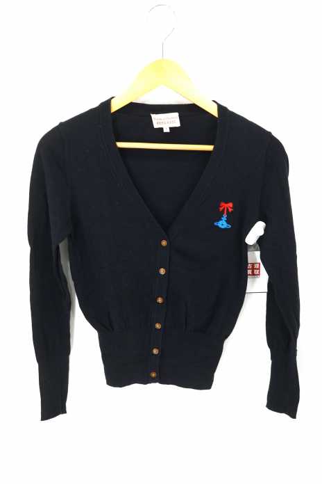 Vivienne Westwood RED LABEL （ヴィヴィアンウエストウッドレッドレーベル） リボンオーブ刺繍カーディガン レディース トップス