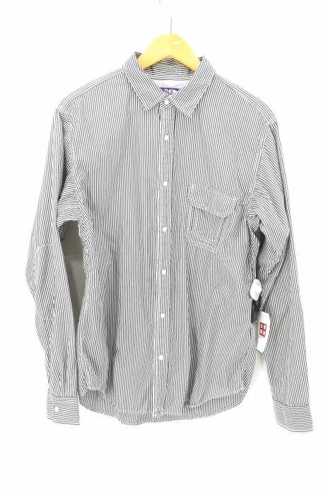 THE NORTH FACE PURPLE LABEL (ノースフェイスパープルレーベル) COOLMAX® Broad Stripe Shirt-KS メンズ トップス
