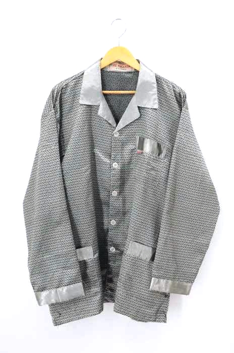 USED古着(ユーズドフルギ) AL SHAFAK clothes 総柄ジャガード スリーピングシャツ メンズ トップス