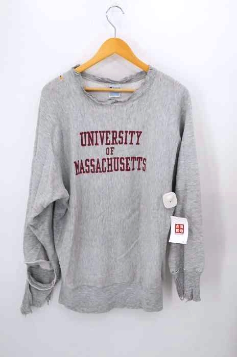 Champion（チャンピオン） 90S USA製 刺繍タグ 染み込み3段プリント REVERSE WEAVE カレッジプリントスウェット メンズ トップス