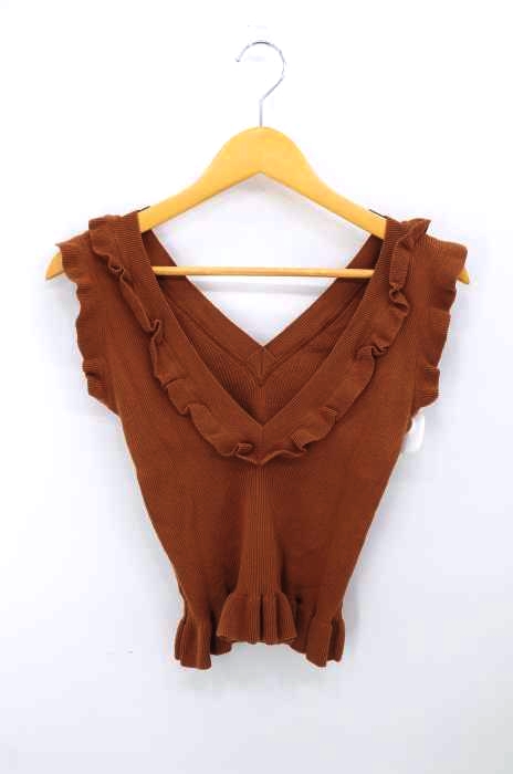 maturely（マチュアリー） Natural Cotton Back to Front Tank Top レディース トップス
