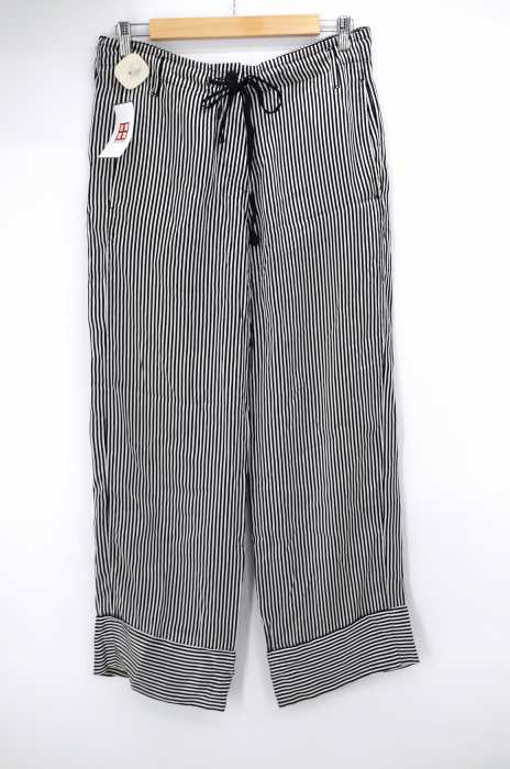 Ann DEMEULEMEESTER (アンドゥムルメステール) ストライプ柄 イージーパンツ レディース パンツ