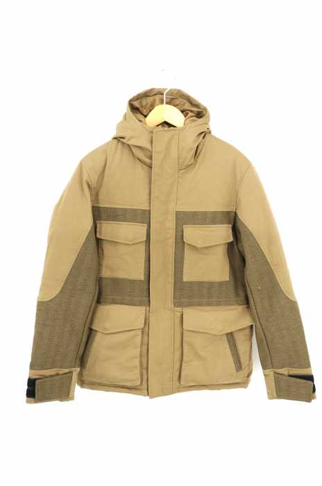 USED古着  （ユーズドフルギ） 異素材切替 中綿マウンテンパーカ メンズ アウター