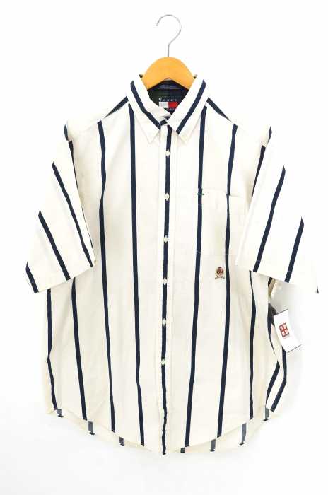 TOMMY HILFIGER （トミーヒルフィガー） 90S ストライプ柄ボタンダウンシャツ メンズ トップス