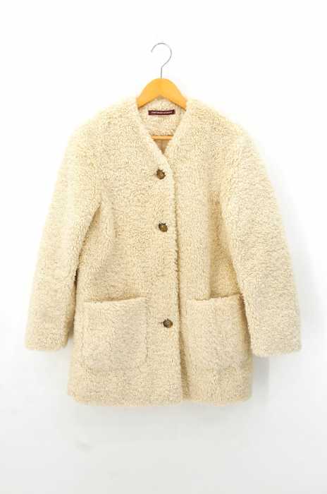 COMPTOIR DES COTONNIERS (コントワーデコトニエ) ノーカラーボアコート レディース アウター