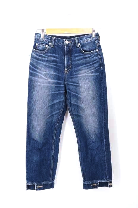 MURUA（ムルーア） ヘムポイント ルーズ DENIM レディース パンツ