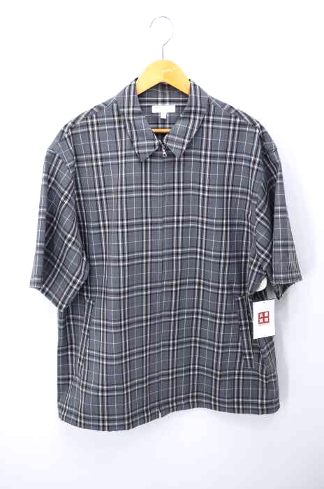 BEAUTY&YOUTH UNITED ARROWS（ビューティーアンドユースユナイテッドアローズ） TWチェックハーフジップショートスリーブシャツ メンズ トップス