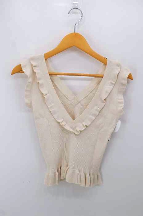 maturely(マチュアリー) Natural Cotton Back to Front Tank Top レディース トップス