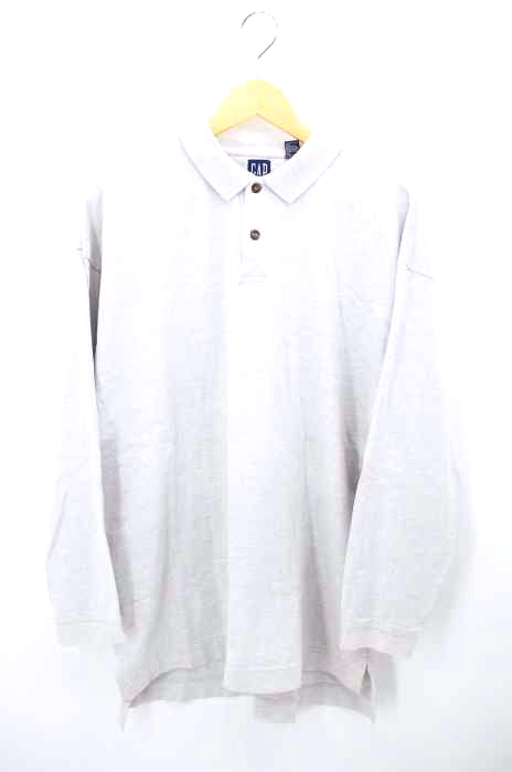 Gap（ギャップ） 90S OLD オーバーサイズロングスリーブポロシャツ 霜降り メンズ トップス
