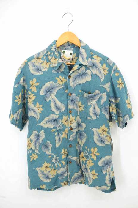 BANANA CABANA(バナナカバナ) 総柄シルクシャツ メンズ トップス
