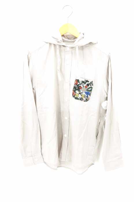 Design Tshirts Store graniph（デザインティーシャツストアグラニフ） フード付きスナップボタンシャツ メンズ トップス