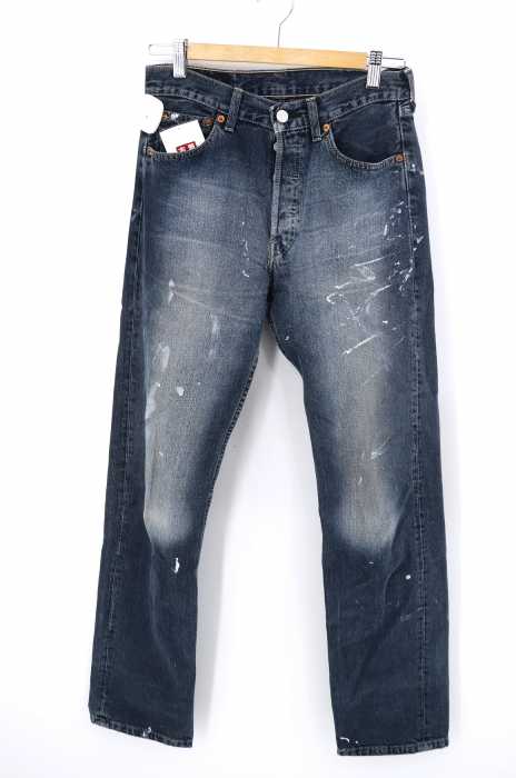 Levi's （リーバイス） 501 ボタンフライデニムパンツ ペイント加工 メンズ パンツ