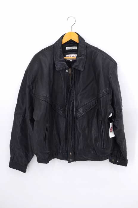 USED古着  （ユーズドフルギ） レザー フライトジャケット メンズ アウター