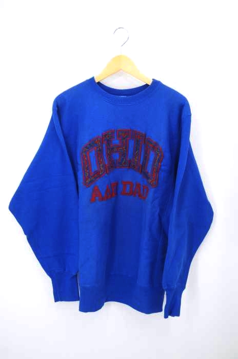 Champion（チャンピオン） USA製 90S 刺繍タグ OHIO ペイズリー刺繍リバースウィーブ スウェット  メンズ トップス