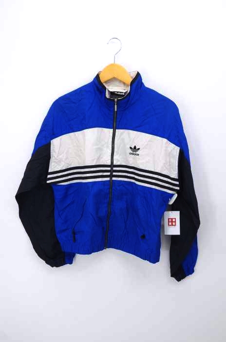 adidas(アディダス) 80~90S 大陸タグ ジップアップナイロンジャケット レディース アウター