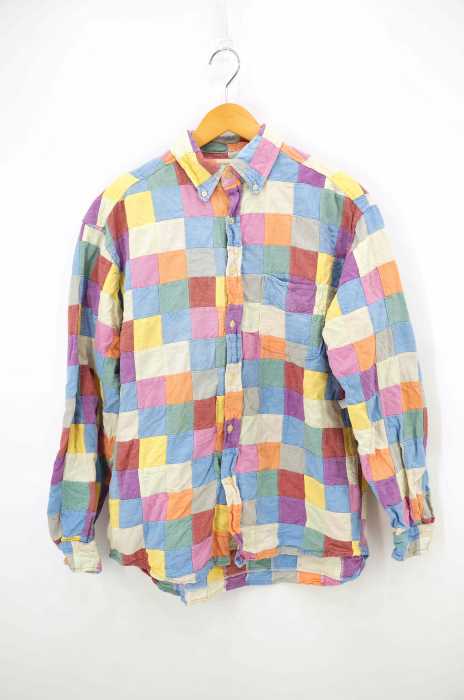 J.CREW(ジェイクルー) 90s パッチワークコットンボタンダウンシャツ メンズ トップス