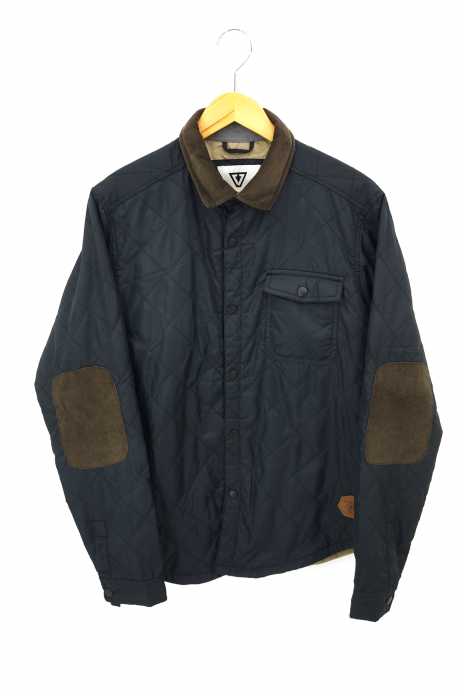 VISSLA （ヴィスラ） 襟コーデュロイ エルボーパッチ キルティングジャケット メンズ アウター