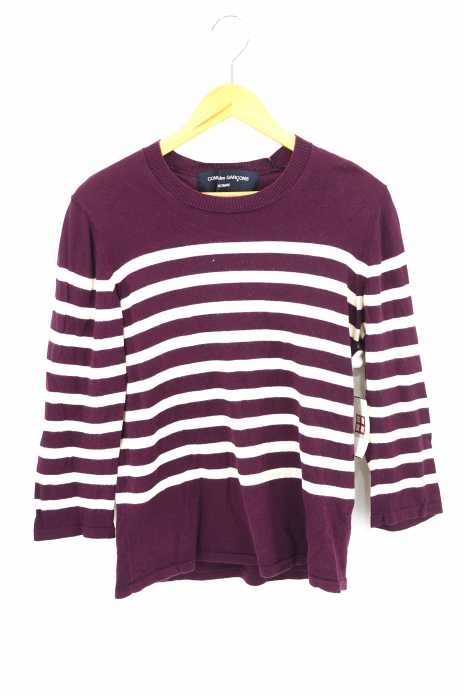 COMME des GARCONS HOMME （コムデギャルソンオム） AD2010 ボーダー柄クルーネックニット メンズ トップス