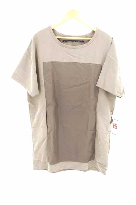 my beautiful land let（マイビューティフルランドレット） スクエア 切替 ビッグシルエット TEE メンズ トップス