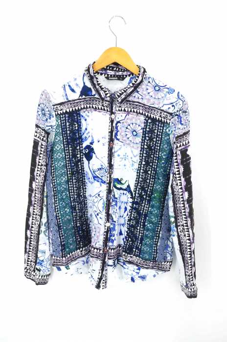 Desigual　（デシグアル） 総柄レース装飾シャツブラウス レディース トップス