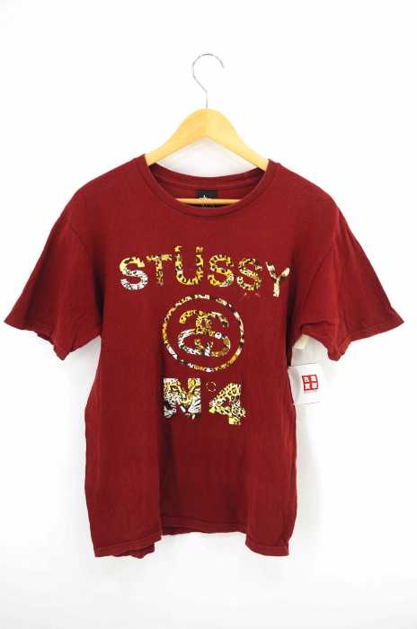 STUSSY （ステューシー） レオパード柄半袖Tシャツ メンズ トップス