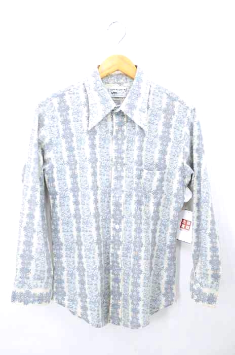 VAN HEUSEN(ヴァンヒューゼン) 70S 総柄ポリシャツ レディース トップス