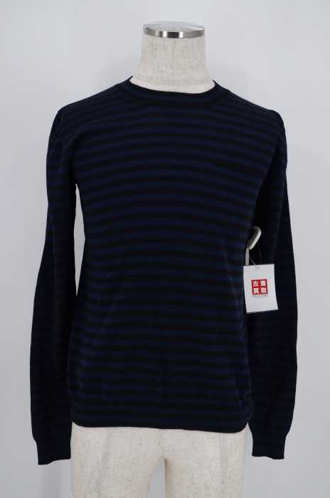 MIHARA YASUHIRO(ミハラヤスヒロ) MODIELED エルボーパッチボーダーセーター メンズ トップス